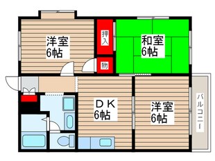 スクウェアーコートの物件間取画像